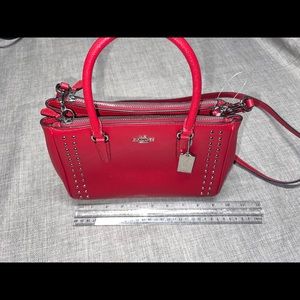 Red Coach Bag